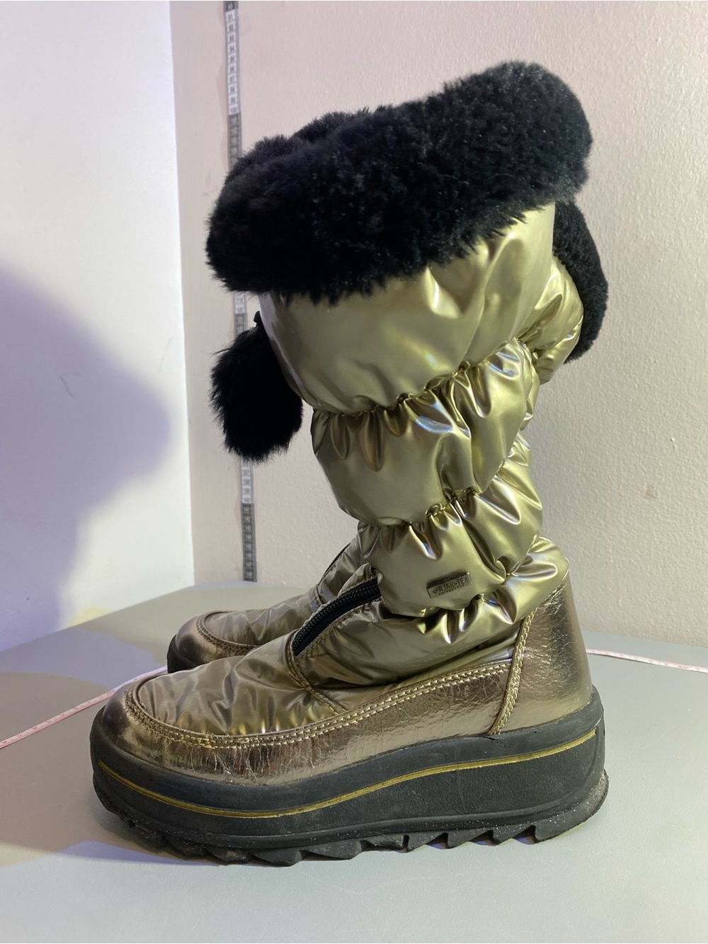 Pajar Black Shearling-Lined Winter Boot